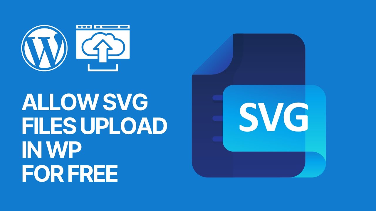 'Video thumbnail for How To Allow SVG Files Upload in WordPress_ Sorry file type not permitted for security reasons FIXED'