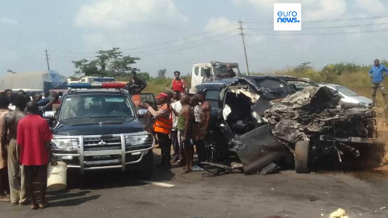 Video thumbnail for Nigeria police charge driver in fatal Anthony Joshua car crash with dangerous driving
