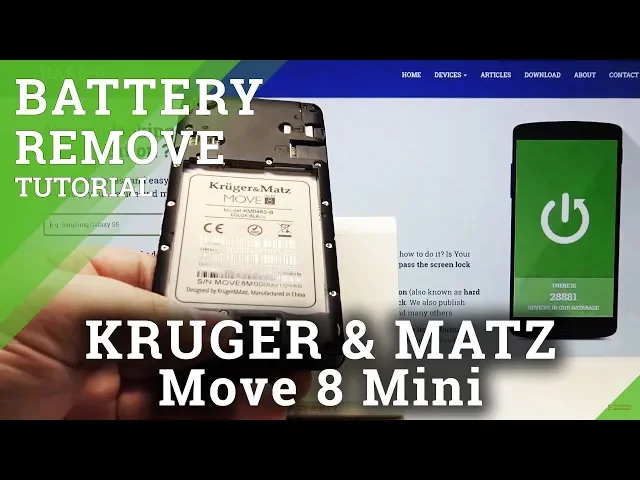 Video thumbnail for How to Remove Battery from Kruger&Matz Move 8 mini - Force Reset