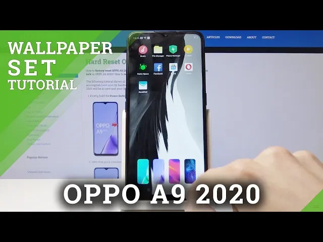 Video thumbnail for How to Change Wallpaper in OPPO A9 2020 - Home Screen Update
