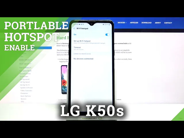 Video thumbnail for How to Enable Portable Hotspot in LG K50s -  Share Internet & Customize Hotspot Options