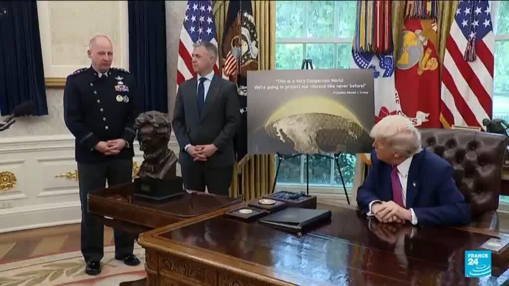 Video thumbnail for Trump selects concept for $175 billion 'Golden Dome' missile defense system