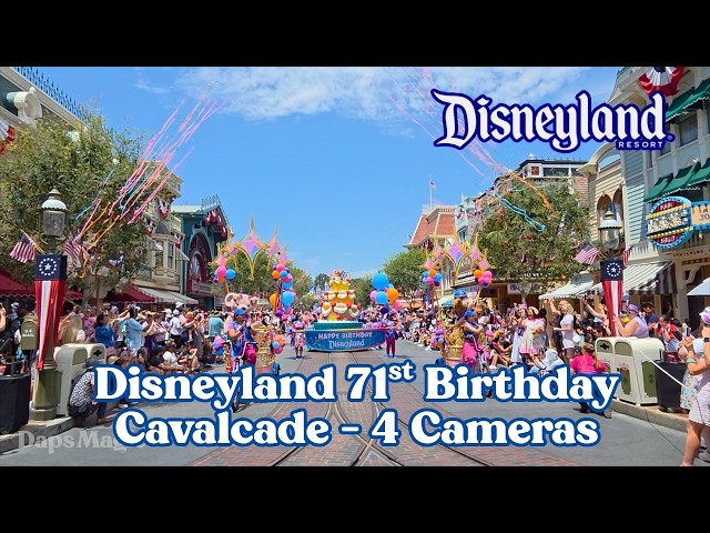 Video thumbnail for Disneyland 71st Birthday Cavacade 4 Cameras | Disneyland Resort 2026   4K