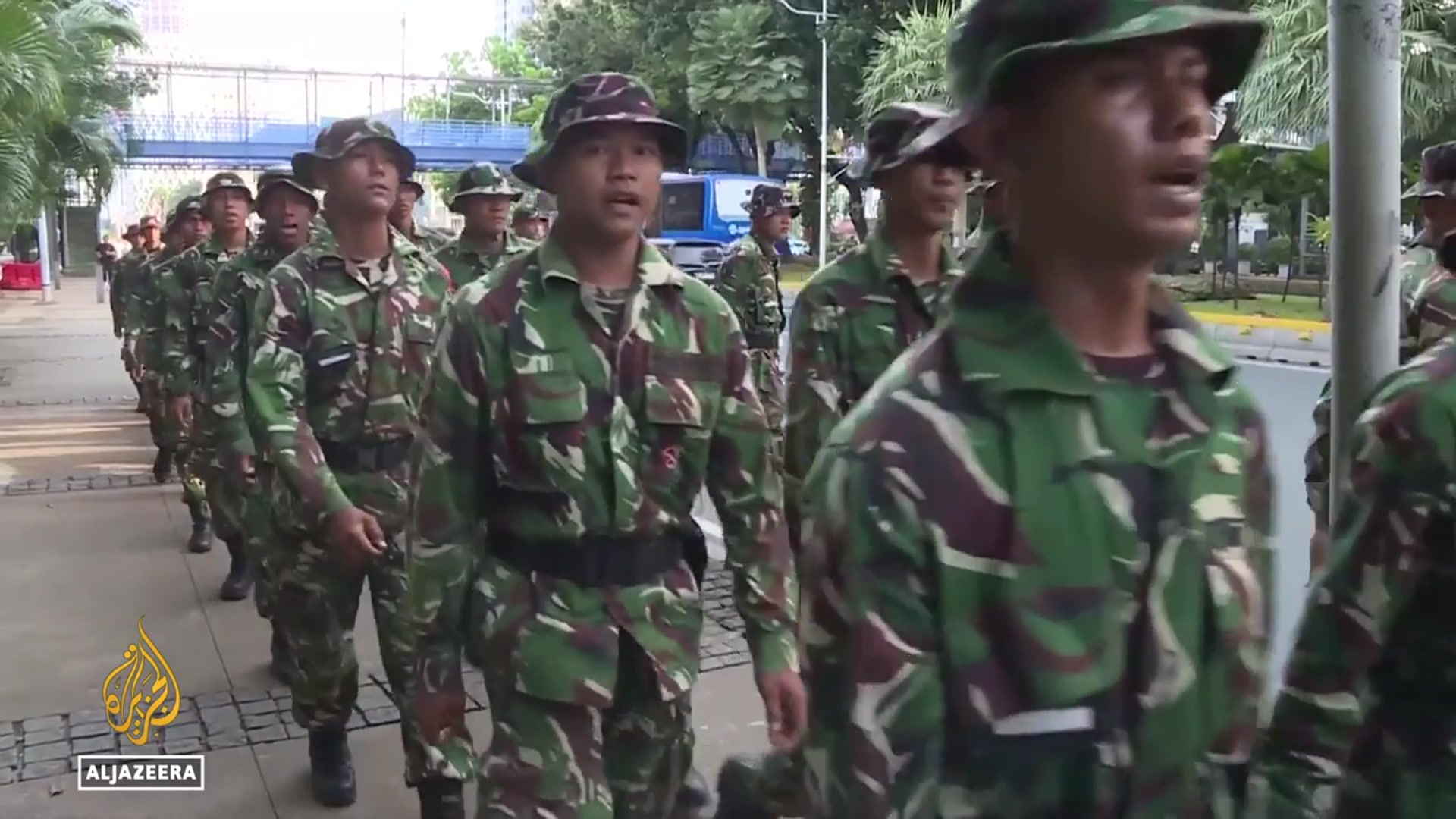 'Video thumbnail for Anti-corruption rallies in Jakarta turn deadly as military steps in'
