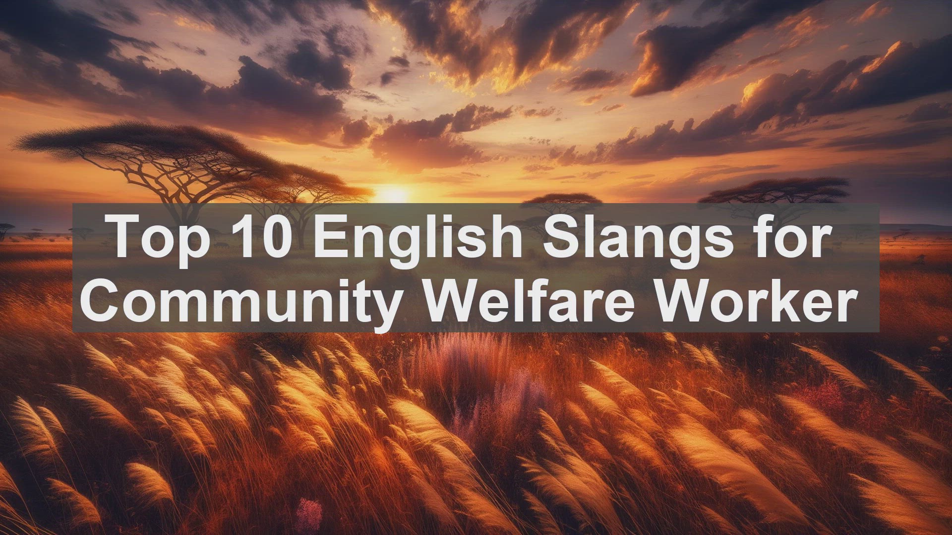 'Video thumbnail for Top 10 English Slangs for Community Welfare Worker'