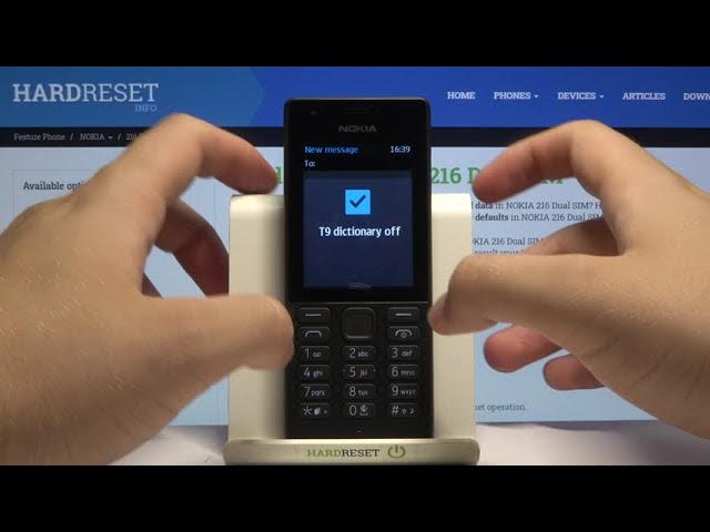 Video thumbnail for How to Turn On/Turn Off Dictionary T9 on NOKIA 216 – Enable Suggested Words