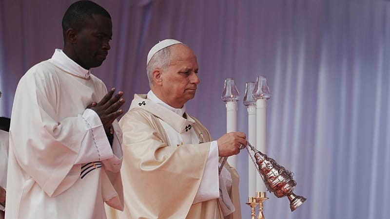 Video thumbnail for Pope Leo calls for Angolans to fight corruption in Sunday Mass