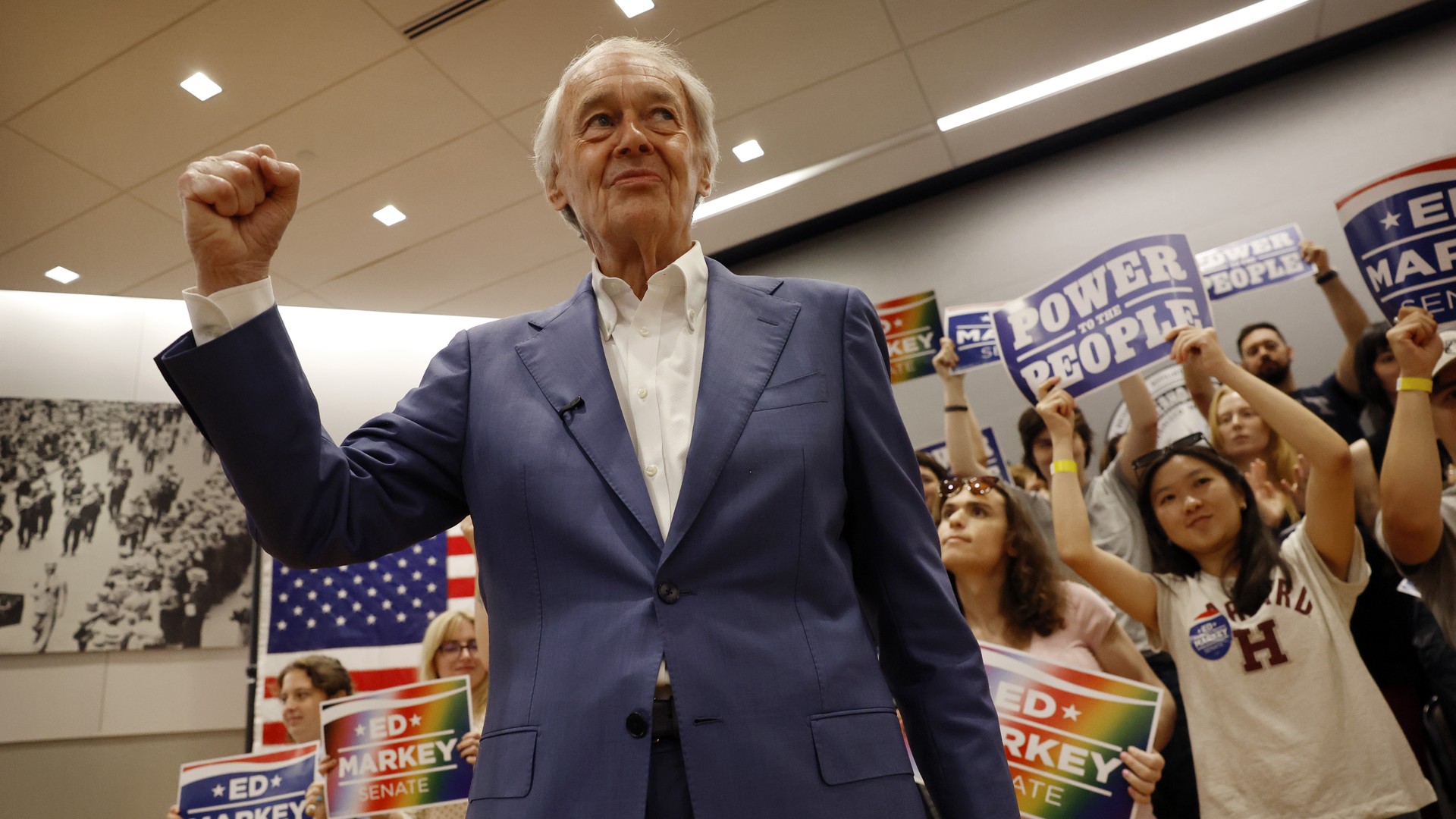 Video thumbnail for Ed Markey defeats Seth Moulton, turns back push for generational change