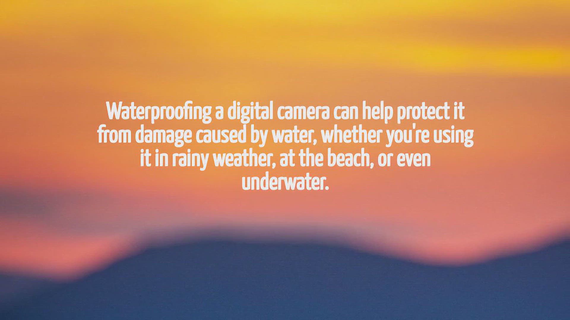 Video thumbnail for How To Waterproof Digital Camera