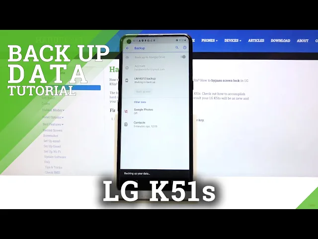 Video thumbnail for How to Back Up Data on LG K51s – Create Google Backup