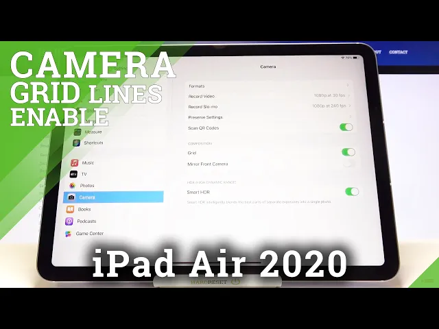 Video thumbnail for How to Enable Camera Gridlines on iPad Air 2020 – Activate Camera Gridlines