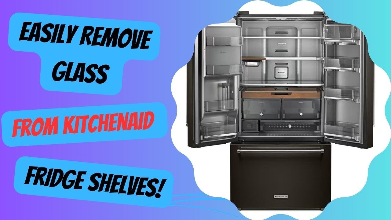 Video thumbnail for Easily Remove Glass from Kitchenaid Fridge Shelves!