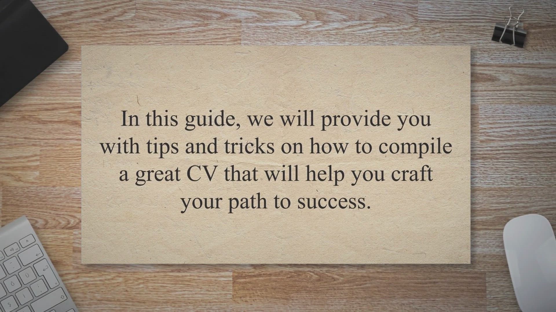 Video thumbnail for Crafting Your Path to Success: A Guide on How to Compile a Great CV