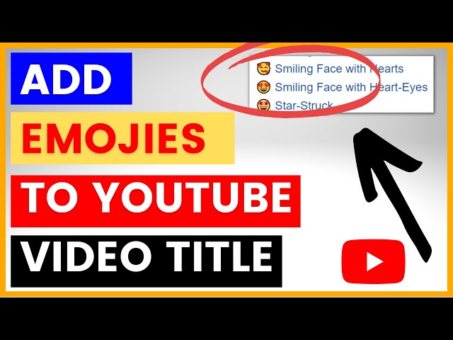 Video thumbnail for How to add emojis to your YouTUbe video titles