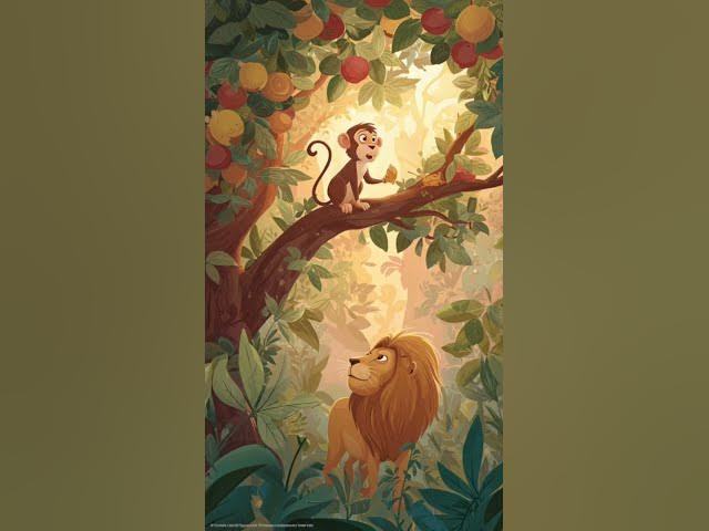 Video thumbnail for चतुर बंदर ने शेर को ऐसे बेवकूफ बनाया 😱 | Hindi Moral Story