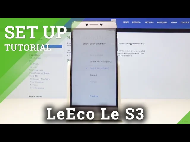Video thumbnail for Set Up LeEco Le S3 - Activation & Configuration