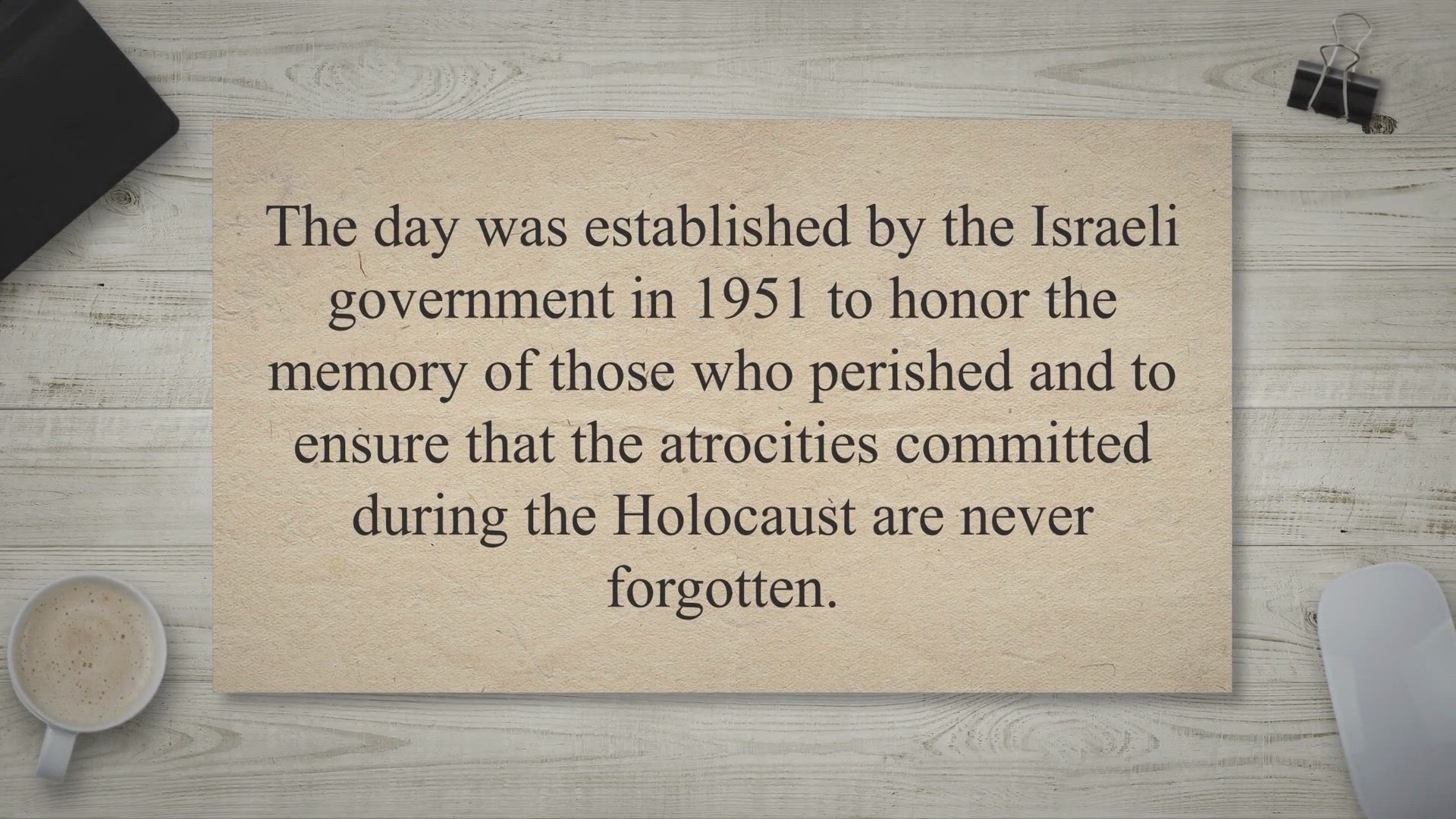 'Video thumbnail for Remembering the Unthinkable: Understanding and Observing Holocaust Remembrance Day'
