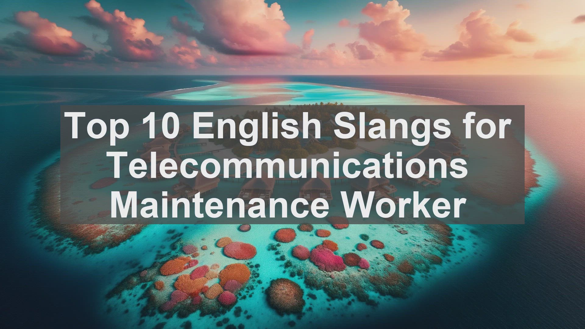 'Video thumbnail for Top 10 English Slangs for Telecommunications Maintenance Worker'