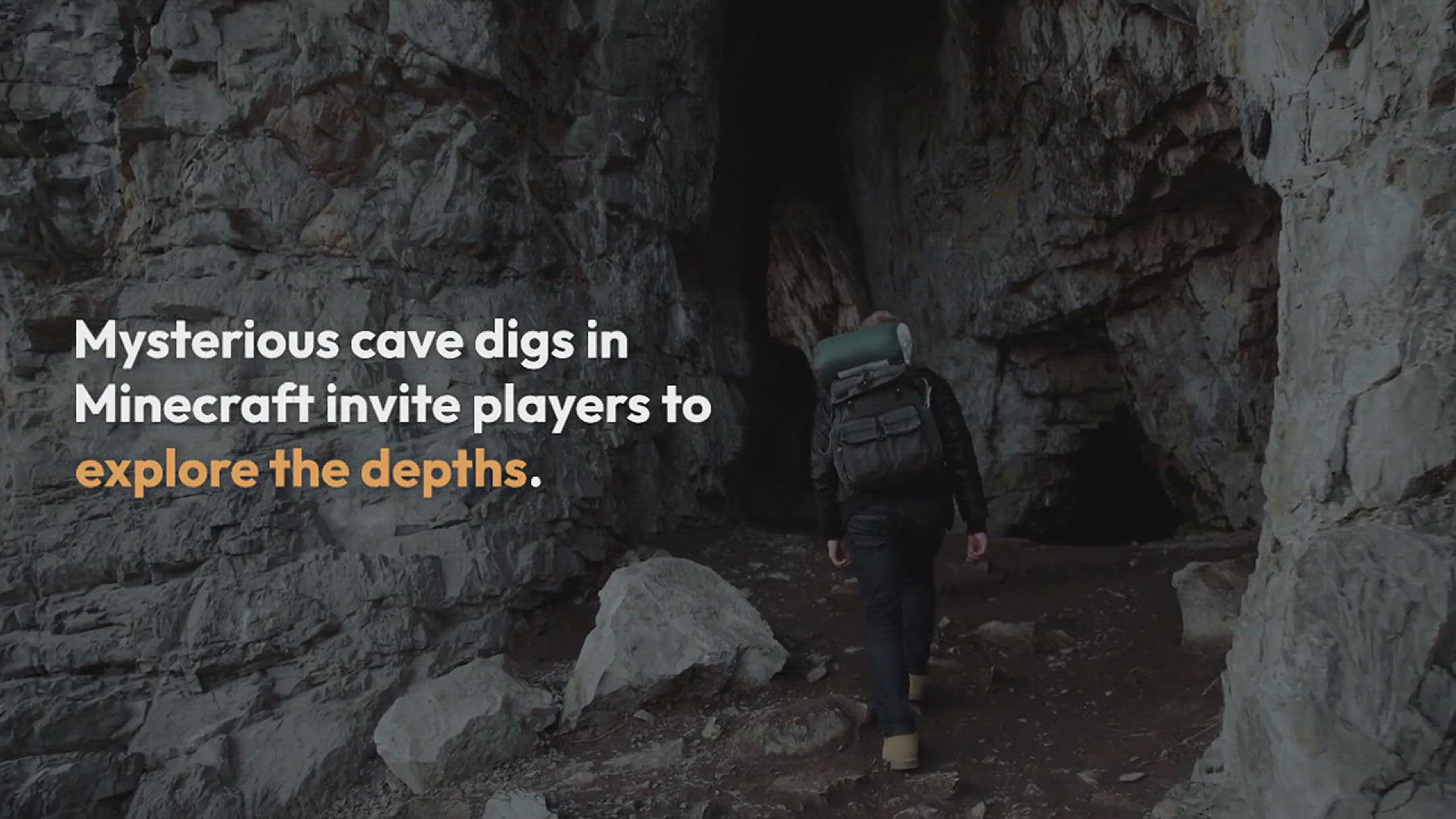 'Video thumbnail for Explore Minecraft's Mysterious Caves'