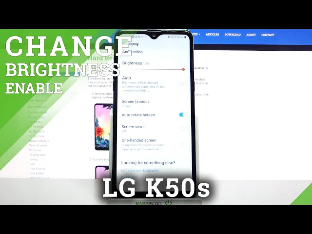 Video thumbnail for How to Activate Auto Brightness in LG K50S – Display Brightness