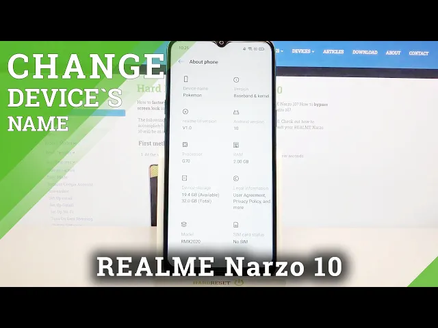 Video thumbnail for How to Change Device Name on REALME Narzo 10 – Rename Device