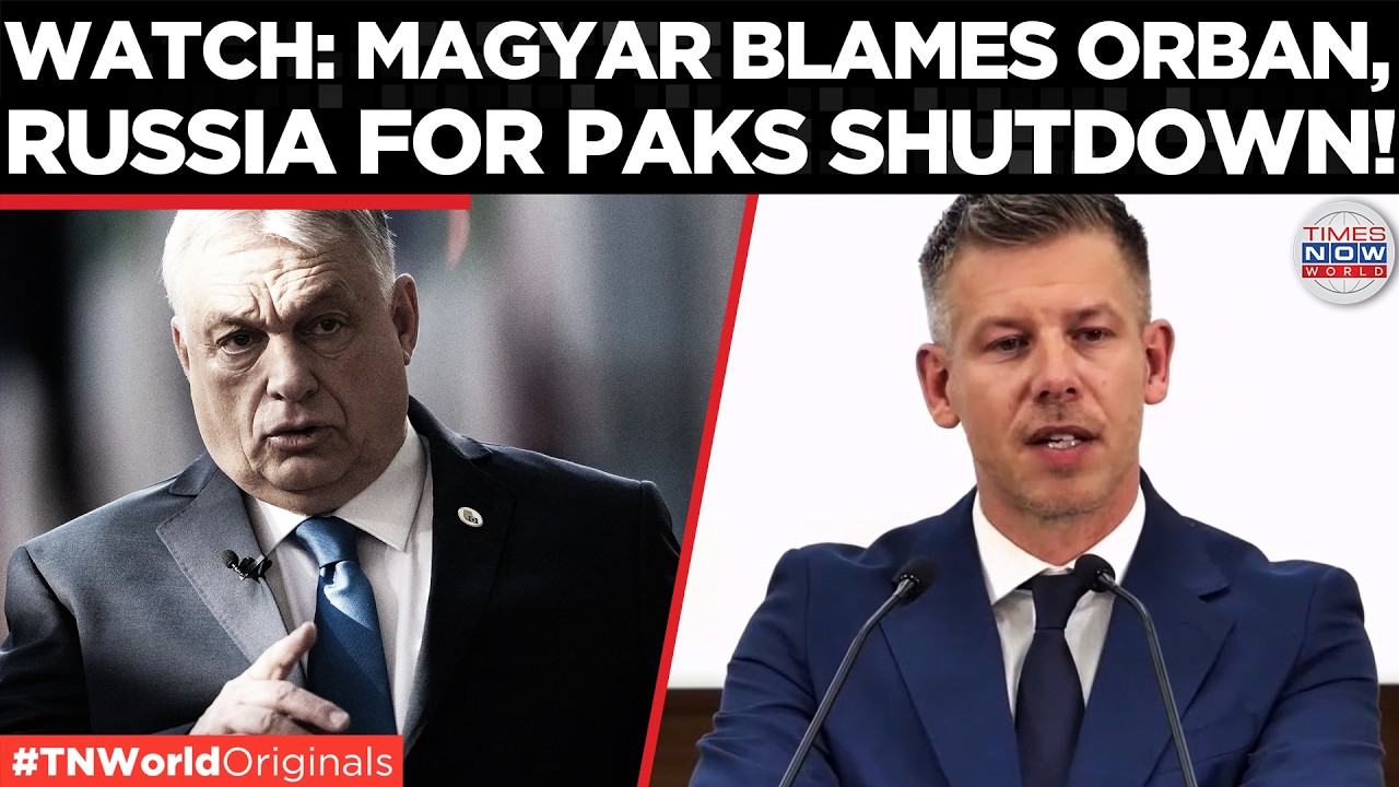 Video thumbnail for HUNGARY NUCLEAR CRISIS: Magyar Blames Orban, Russia and Record-Low Danube Water Levels