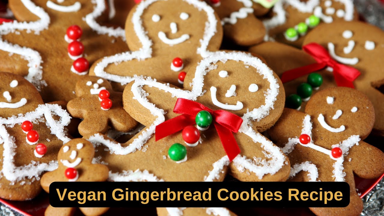'Video thumbnail for Vegan Gingerbread Cookies Recipe: video blog'