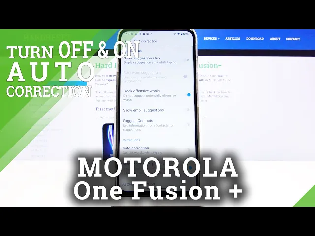 Video thumbnail for How to Enable Text Correction Options in MOTOROLA One Fusion+ - Auto Correction Settings