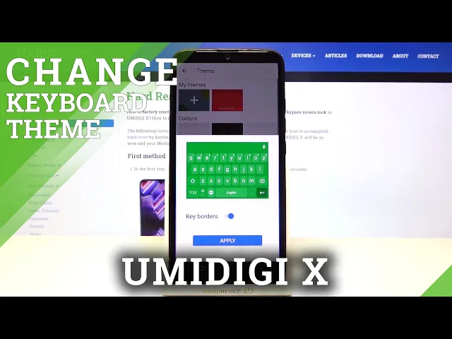 Video thumbnail for How to Customize Keyboard Theme in Umidigi X - Add Picture as Background