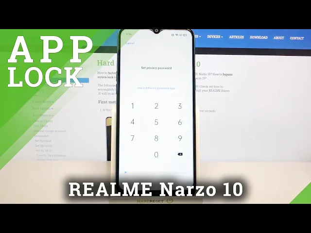 Video thumbnail for How to Set Up App Lock on REALME Narzo 10 – App Password