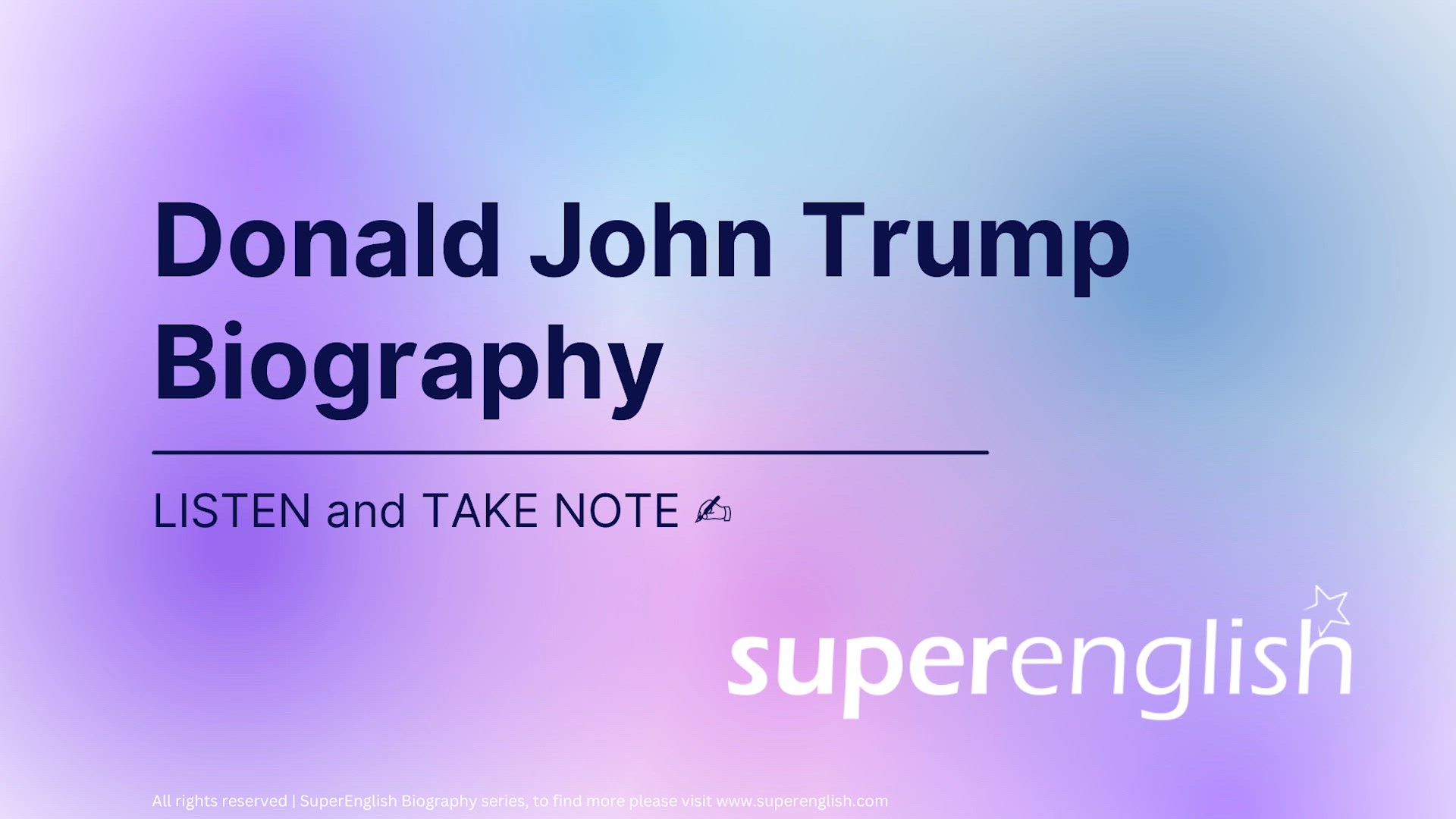 Video thumbnail for Donal Trump