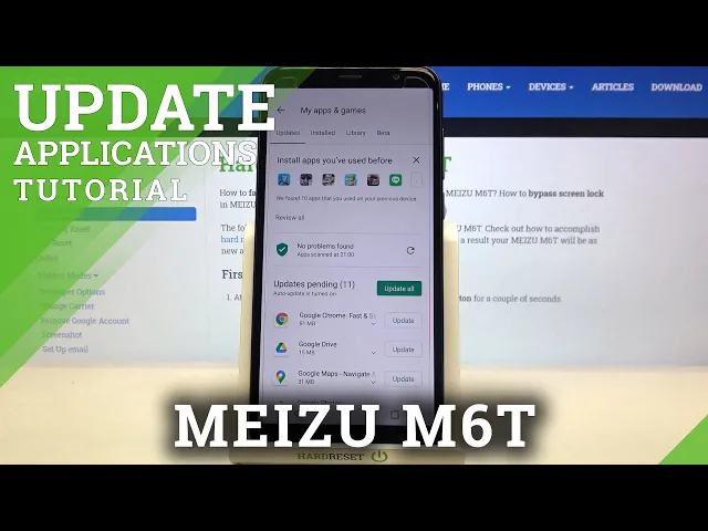 Video thumbnail for How to Update Apps in MEIZU M6T – Download Newest App Version