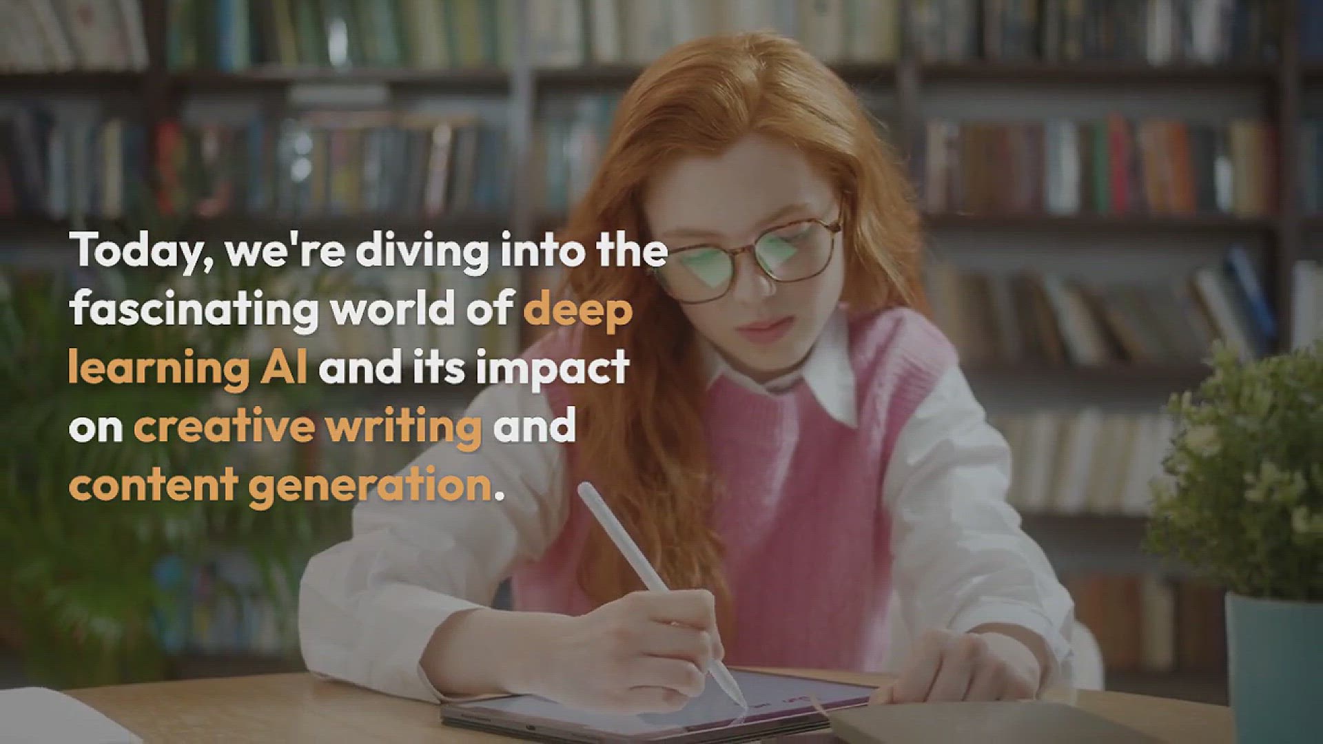 Video thumbnail for The Role of Deep Learning AI in Creative Writing and Content Generation