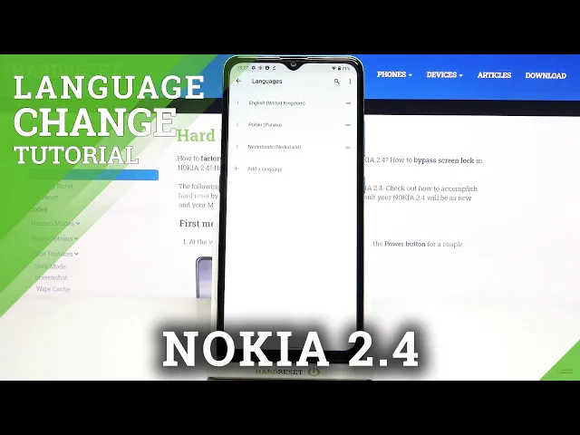 Video thumbnail for How to Change System Language in NOKIA 2.4 – Language List