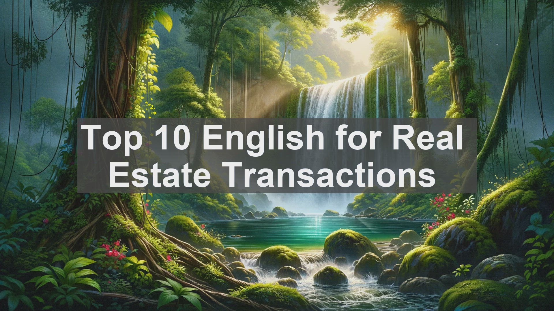 'Video thumbnail for Top 10 English for Real Estate Transactions'