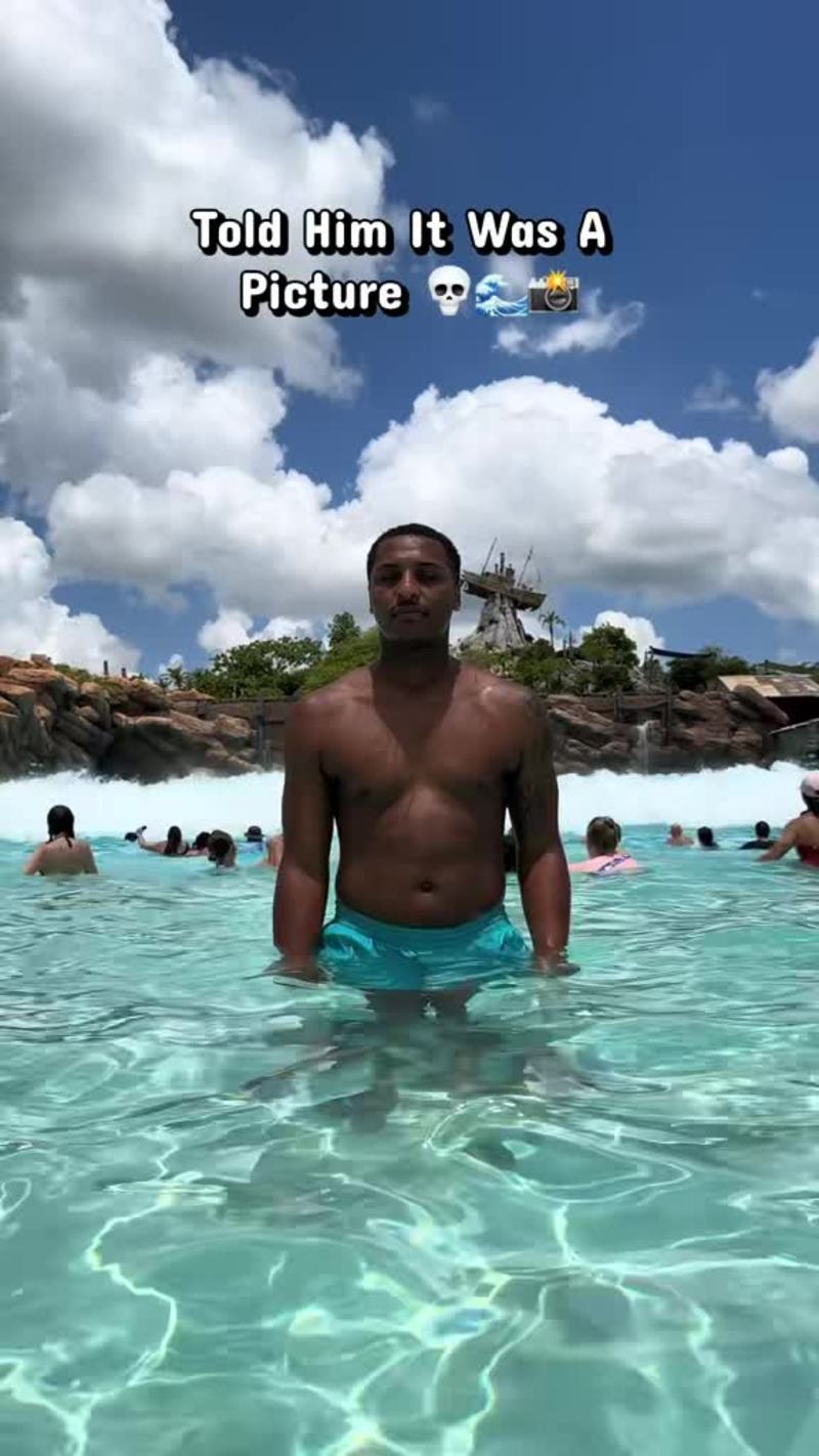 Video thumbnail for Wave Pool Prank on Posing Friend Gone Hilariously Wrong