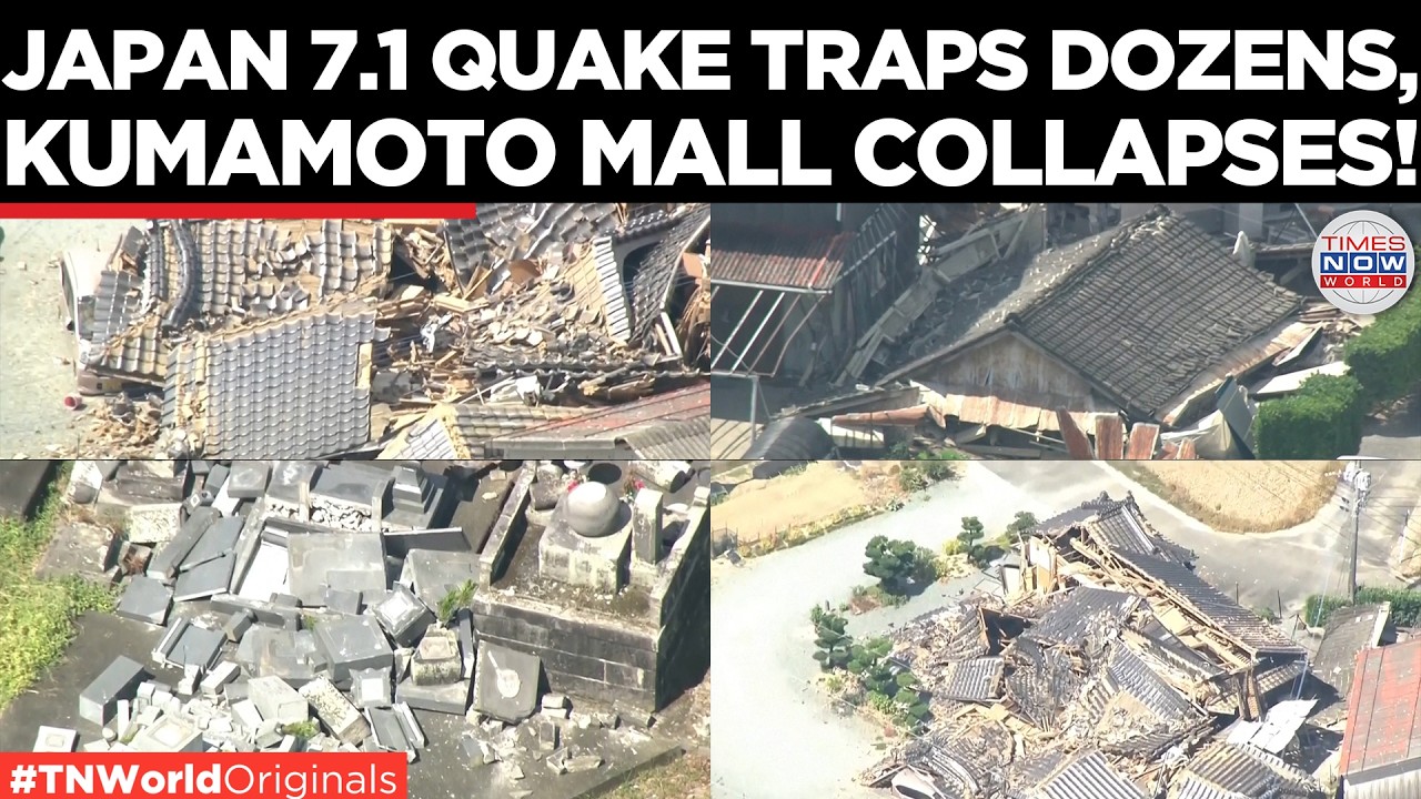 Video thumbnail for JAPAN EARTHQUAKE: Kumamoto Castle Damaged as 7.1 Magnitude Quake Jolts Japan | Times Now World