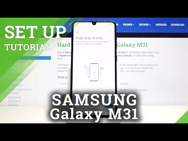 Video thumbnail for How to Set Up SAMSUNG GALAXY M31 - First Configuration