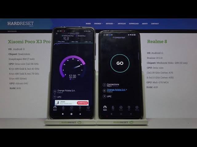 Video thumbnail for Xiaomi Poco X3 Pro vs realme 8 pro - WiFi Speed Test Comparison | by Ookla