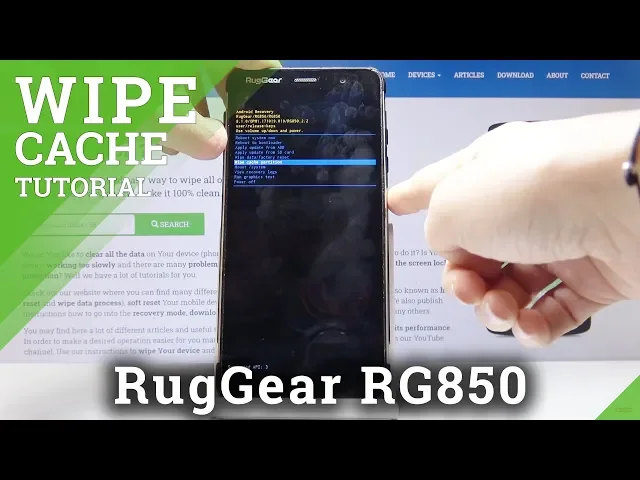 Video thumbnail for How to Wipe Cache Partition in RUGGEAR RG850 – Format Temporary Cache Files