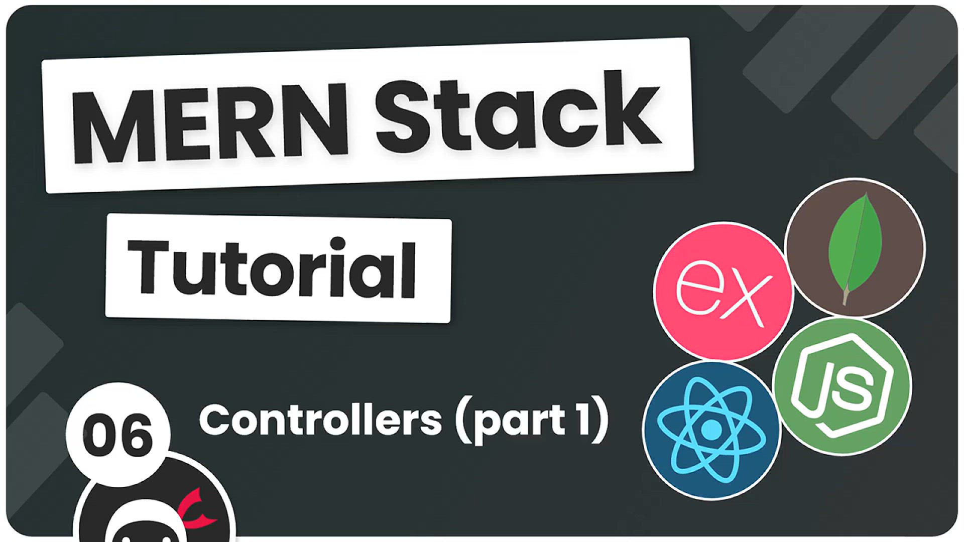 'Video thumbnail for MERN Stack Tutorial #6 - Controllers (part 1)'