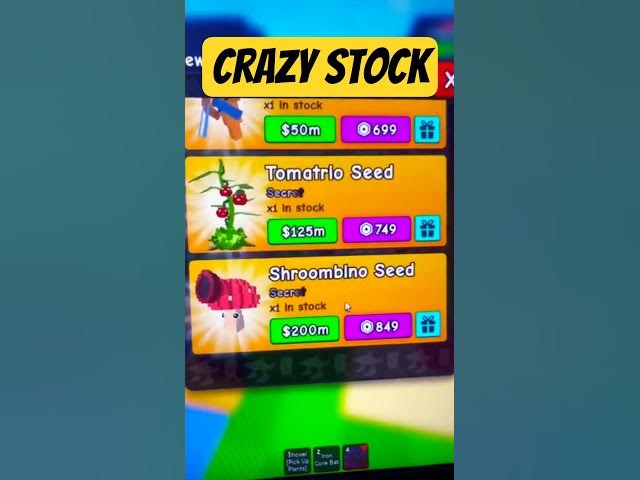 Video thumbnail for ROBLOX 😱 CRAZY STOCK in ADMIN ABUSE Plants Vs Brainrots #roblox #plantsvsbrainrots #growagarden