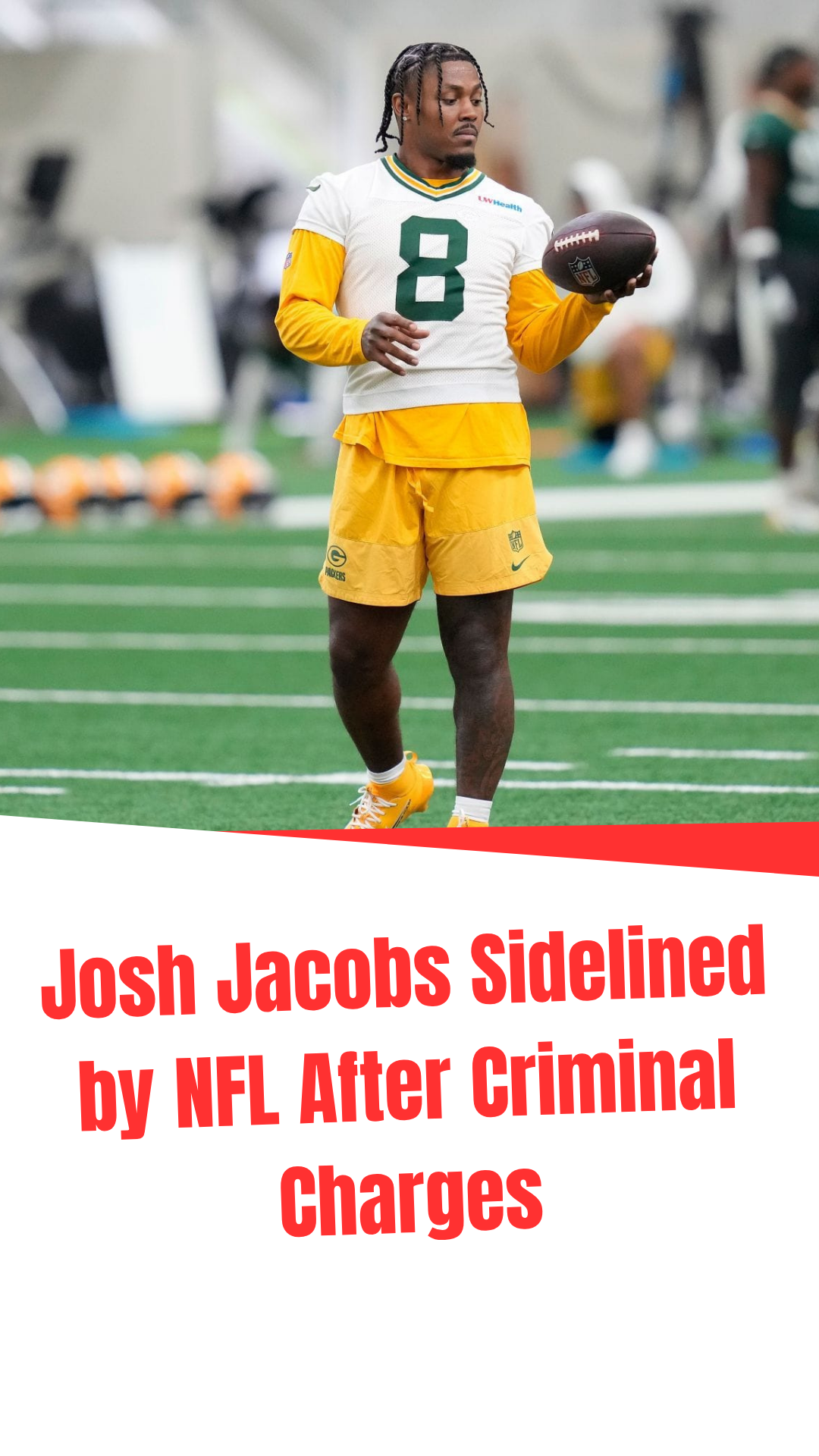 Video thumbnail for Josh Jacobs Sidelined by NFL After Criminal Charges