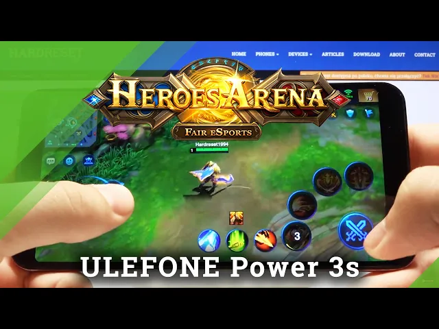 Video thumbnail for Heroes Arena Gameplay on Ulefone Power 3s – Performance Test / Gaming Quality