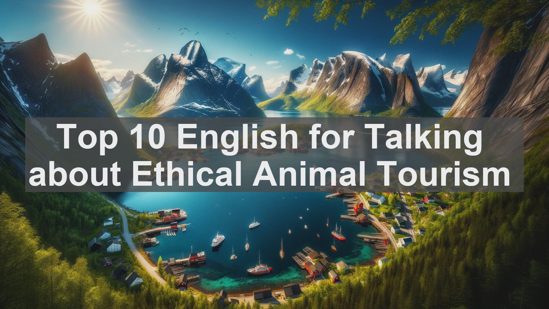 'Video thumbnail for Top 10 English for Talking about Ethical Animal Tourism'