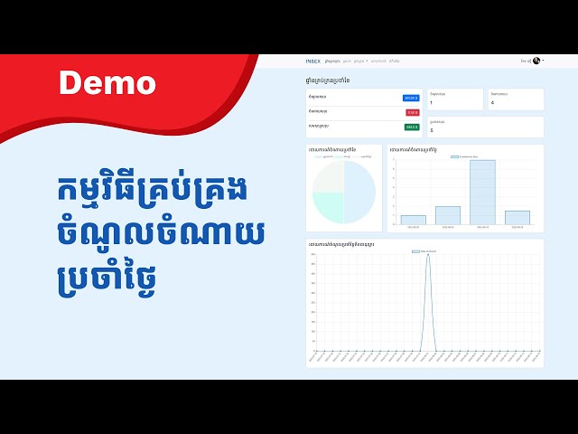 Video thumbnail for Demoកម្មវិធីគ្រប់គ្រងចំណូលចំណាយ | Laravel & MySQL