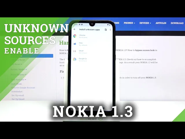 Video thumbnail for How to Enable Unknown Sources on NOKIA 1.3 – Allow App Installation