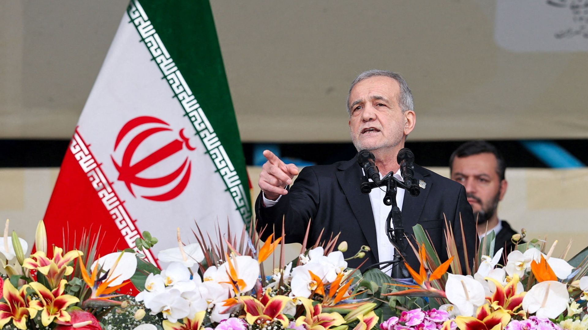 Video thumbnail for Iran's Pezeshkian apologises for 'shortcomings', calls for unity on 1979 Revolution anniversary