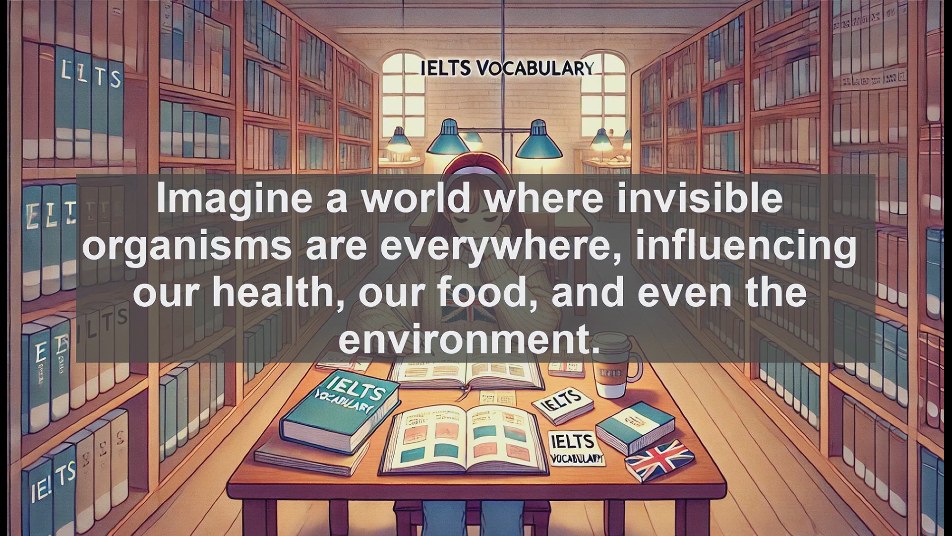 'Video thumbnail for 2500 Must Know IELTS 6.5 Vocabulary - Bacteria: The Invisible World Around Us'