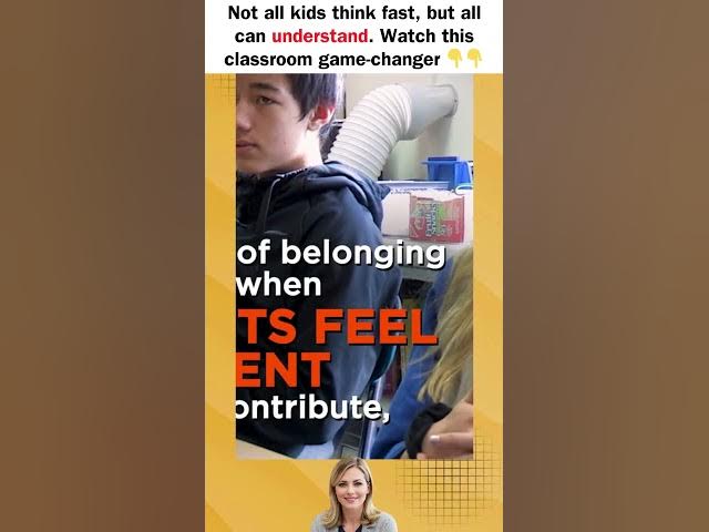 Video thumbnail for Not all kids think fast, but all can understand. Watch this classroom game-changer.